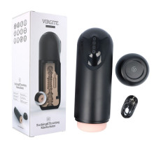 Masturbador Masculino Recargable impulsor Vibrador Succionador Virgite