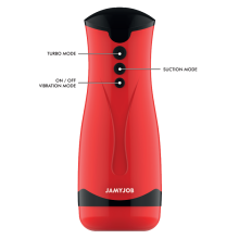Masturbador Masculino Recargable Jamyjob Dameron Vibrador Y Succionador