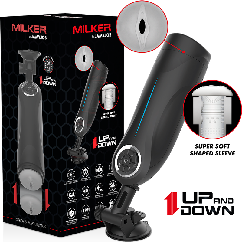 Masturbador Masculino Recargable Stroker Up And Down Milker Jamyjob