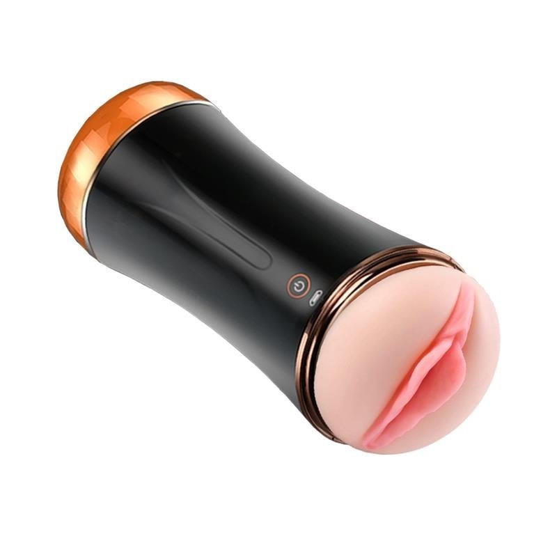 Masturbador Masculino Recargable Vagina y Ano Vibrador Foxshow Boss Series