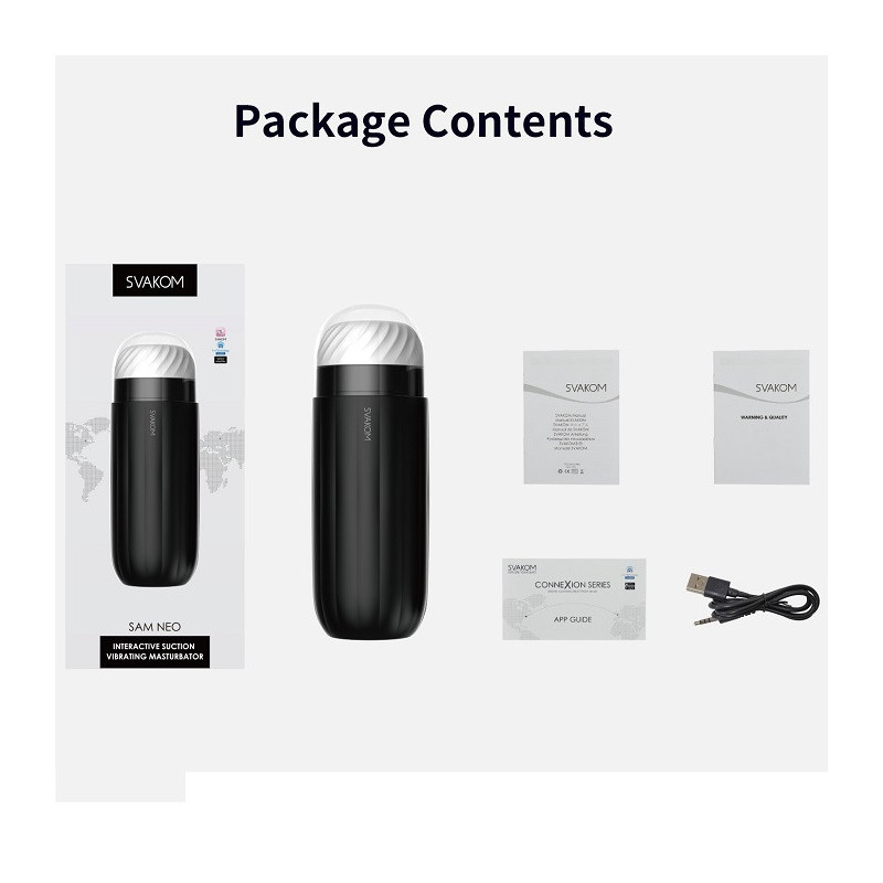 Masturbador Masculino Svakom Sam Neo Recargable Interactive APP