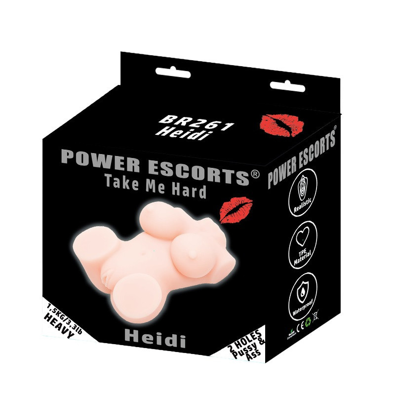 Masturbador Realístico 3D Torso Mini Heidi