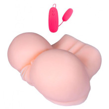 Masturbador realístico 3D Vagina Y Culo Con Vibración XXL