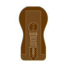 Masturbador Realístico Easy Rider Vagina Dark