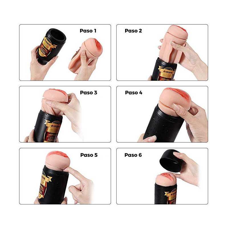 Masturbador Realístico Vagina Botella Cerveza Premium