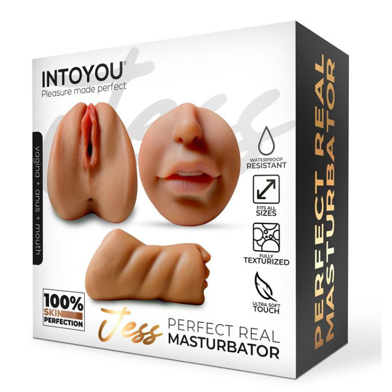 Masturbador Realístico Vagina, Ano y Boca Jess