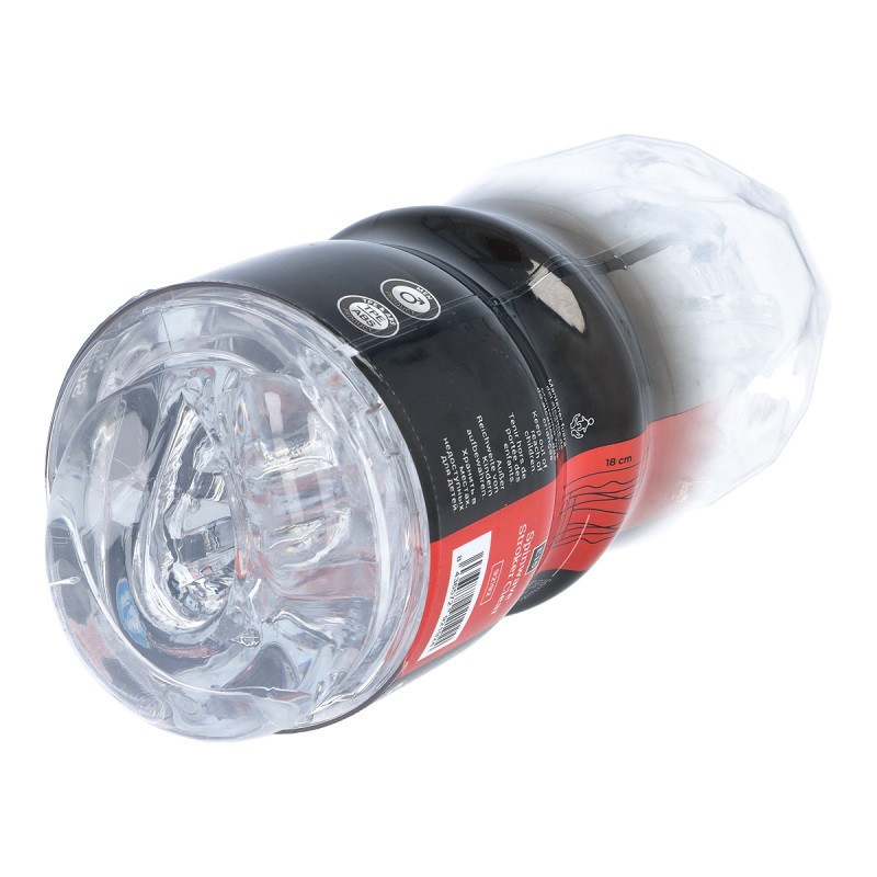 Masturbador Texturado Virgite E15 Spinwave Stroker Clear