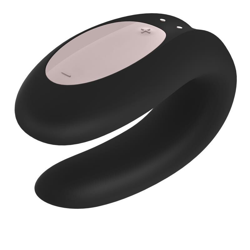 APP Control Pinza Recargable Satisfyer Double Joy Negro