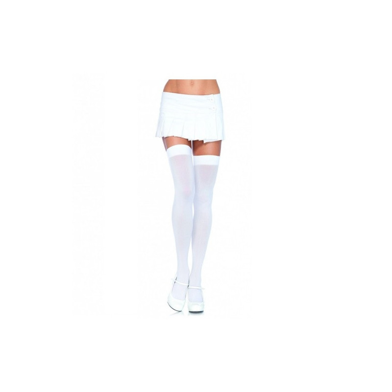 Medias Leg Avenue 6672 Blancas Nailon