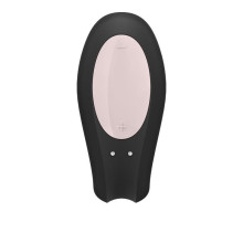 APP Control Pinza Recargable Satisfyer Double Joy Negro