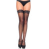 Medias Leg Avenue Negro Red Silicona 9984
