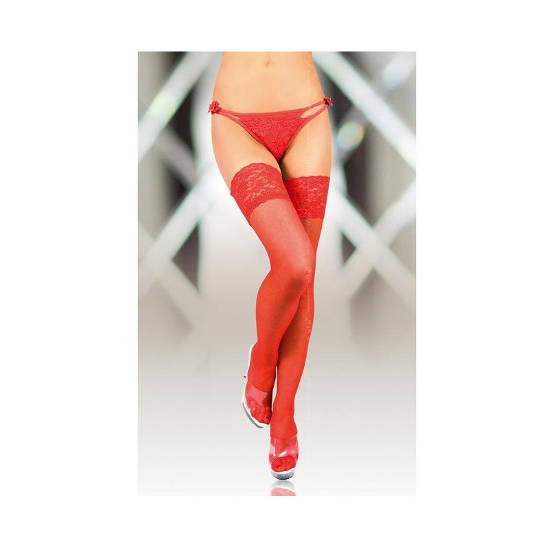 Medias Softline 5508 Rojo Lisas Silicona