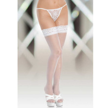 Medias Softline 5514 Blancas Lisas Silicona