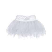 Mini Falda Tutú De Tul Blanco
