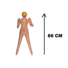 Mini Muñeca Hinchable Pelo Rubio