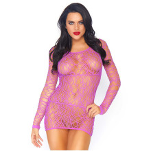 Mini Vestido De Leg Avenue 86570 Violeta Manga Larga