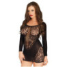 Mini Vestido De Leg Avenue Negro Encaje 81530