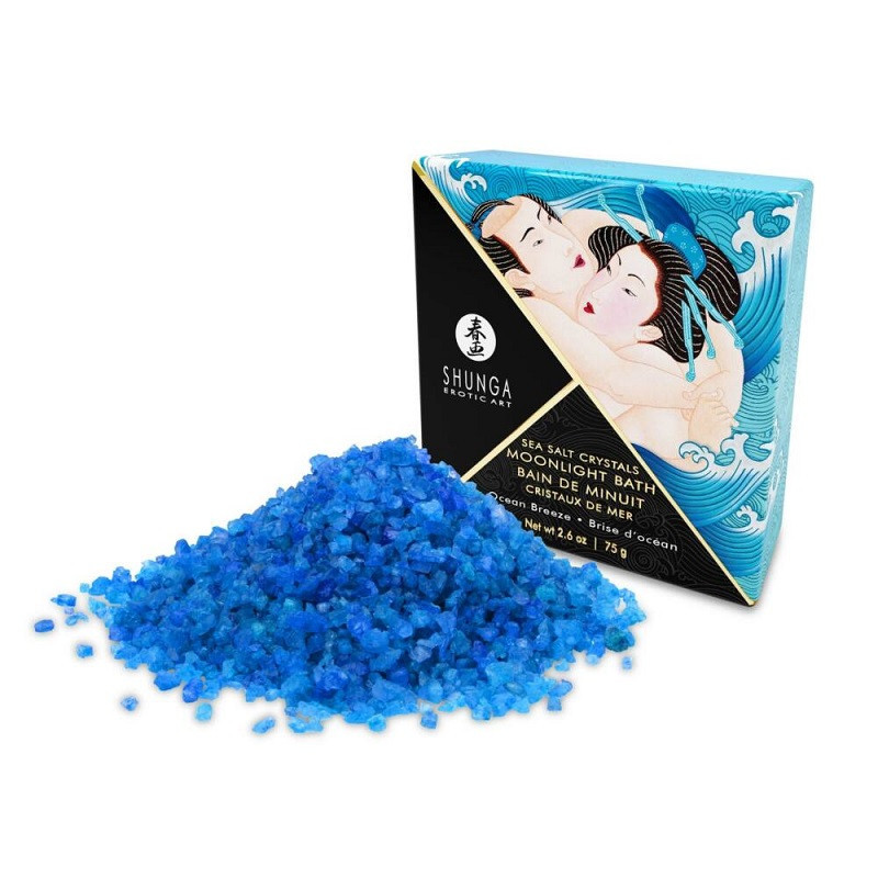 Shunga Cristales De Sal Marina Espumosa Y Aromatizada Ocean Breeze  75 g