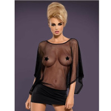 Mini Vestido De Obsessive Negro Punker