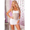 Mini Vestido De Pink Lipstick Blanco Adrenaline Seamless