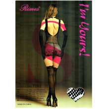 Mini Vestido De Rimes Negro 7101