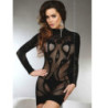 Mini Vestido Livco Corsetti Negro Red Elianna
