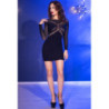 Mini Vestido Negro Chilirose  CR-4682