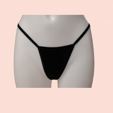 Mini Vestido y Tanga Cut Out Negro XS