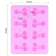 Molde Silicona 8 Penes Pequeños