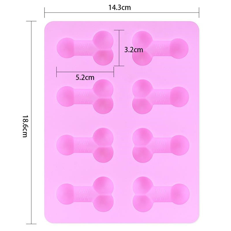 Molde Silicona 8 Penes Pequeños