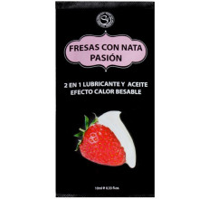 Gel 2 en 1 Fresas con Nata Pasion Secret Play Sobre de  10 ml