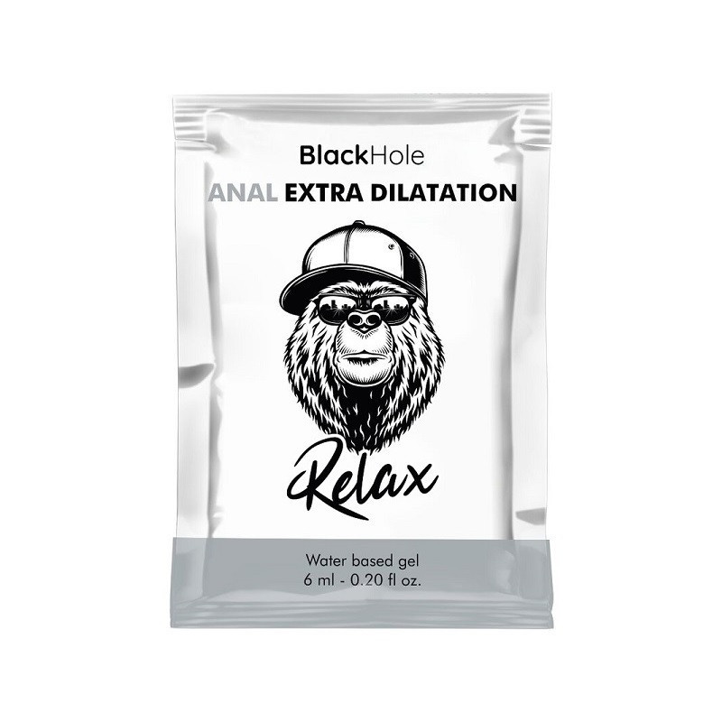 Lubricante a Base de Agua Anal Black Hole  Sobre de 6 ml