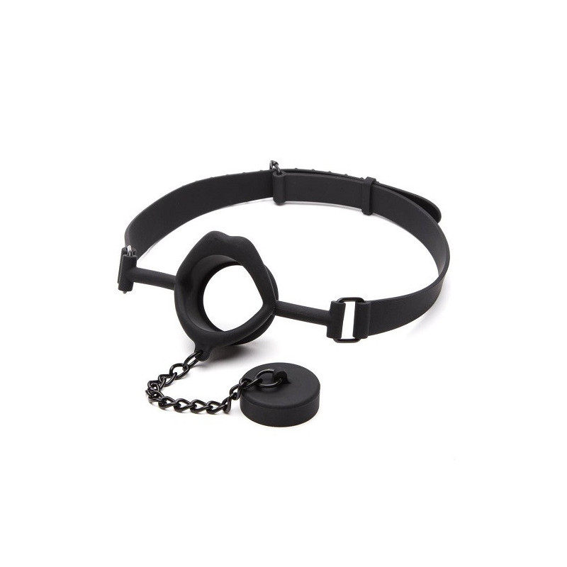 Mordaza Abierta Boca Con Tapón Silicona Stopper Scandal