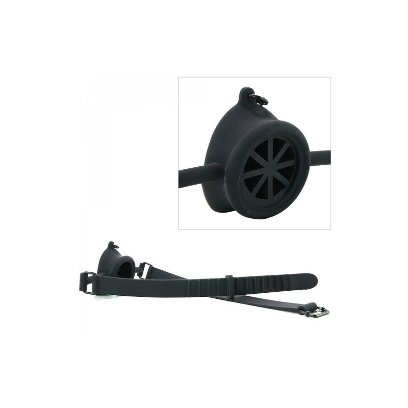 Mordaza Abierta Boca Con Tapón Silicona Stopper Scandal