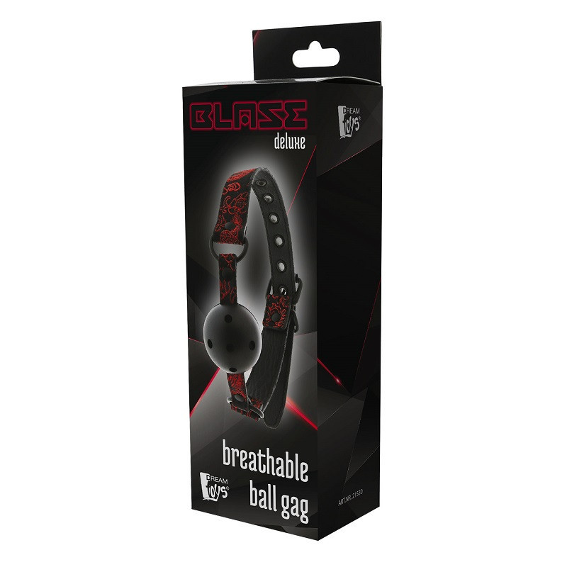 Mordaza Bola Transpirable Blaze Deluxe Roja