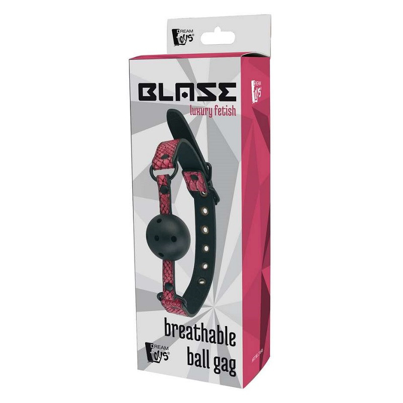 Mordaza Bola Transpirable Blaze Luxury Fetish Rosa