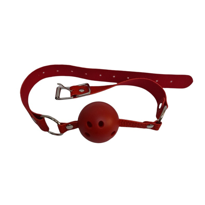 Mordaza Bola Transpirable Color Rojo