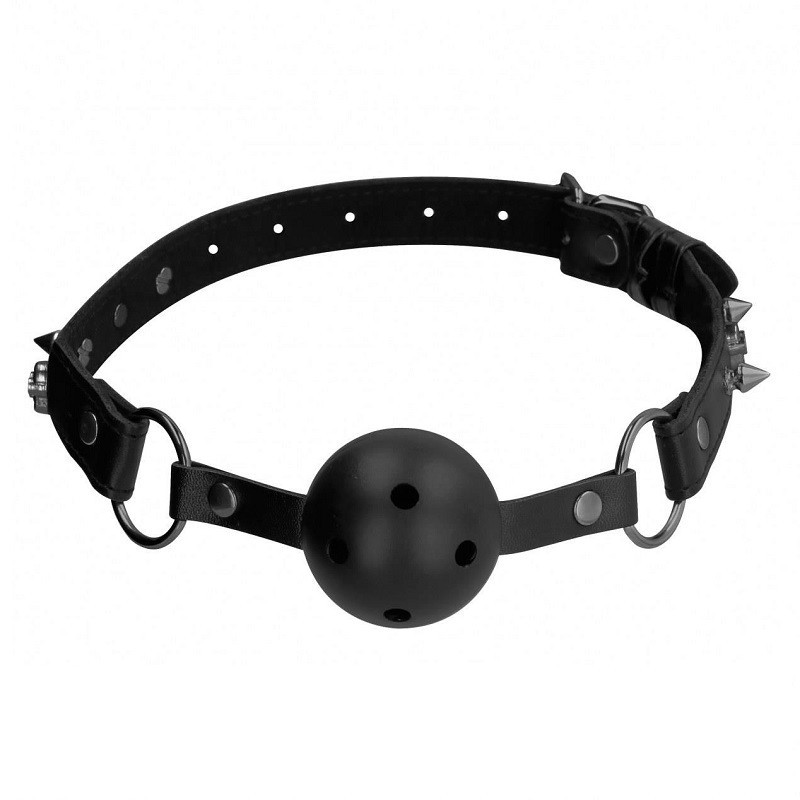 Mordaza Bola Transpirable Ouch Calaveras Y Pinchos