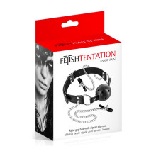 Mordaza Con Pinzas Bola Transpirable  Fetish Tentation