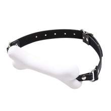 Mordaza Hueso Silicona Blanco Talla L BDSM Line