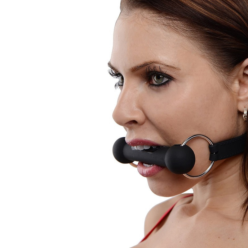 Mordaza Silicona Cilindro Mr. Ed Lockable Bit Gag