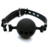 mordaza Transpirable Silicona Negra Fetish Addict M