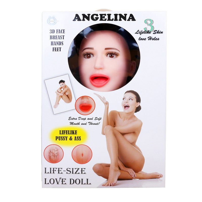 Muñeca Hinchable Con Masturbador y Vibración Angelina Boss Series