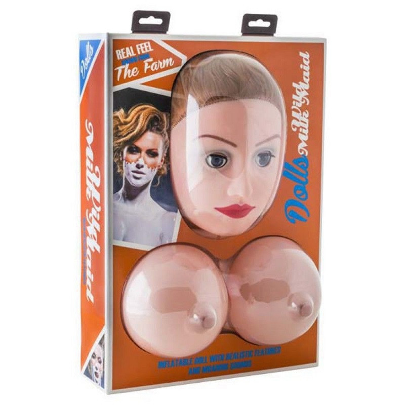 Muñeca Hinchable Con Masturbador y Vibración Wild Milk Maid