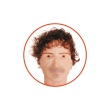 Muñeco Hinchable Dennis con Pene Vibrador Cara, pies y Manos 3D