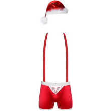 Navidad Disfraz De Obsessive Mr Claus Set