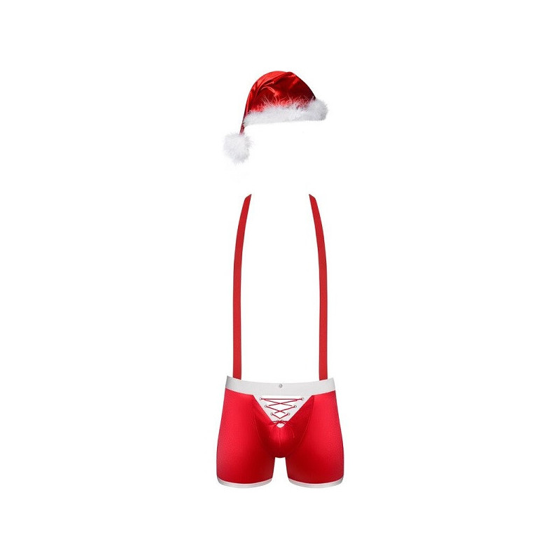 Navidad Disfraz De Obsessive Mr Claus Set