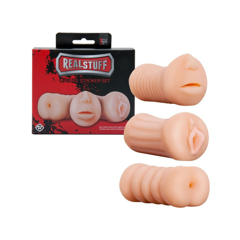 Pack 3 Masturbadores LoveClone Realstuff