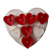 Pack 8 Velas Tealight Corazón
