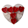 Pack 8 Velas Tealight Corazón